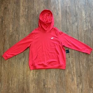 Women’s Nike Pink 2X Funnel Neck Hooded Sweatshirt